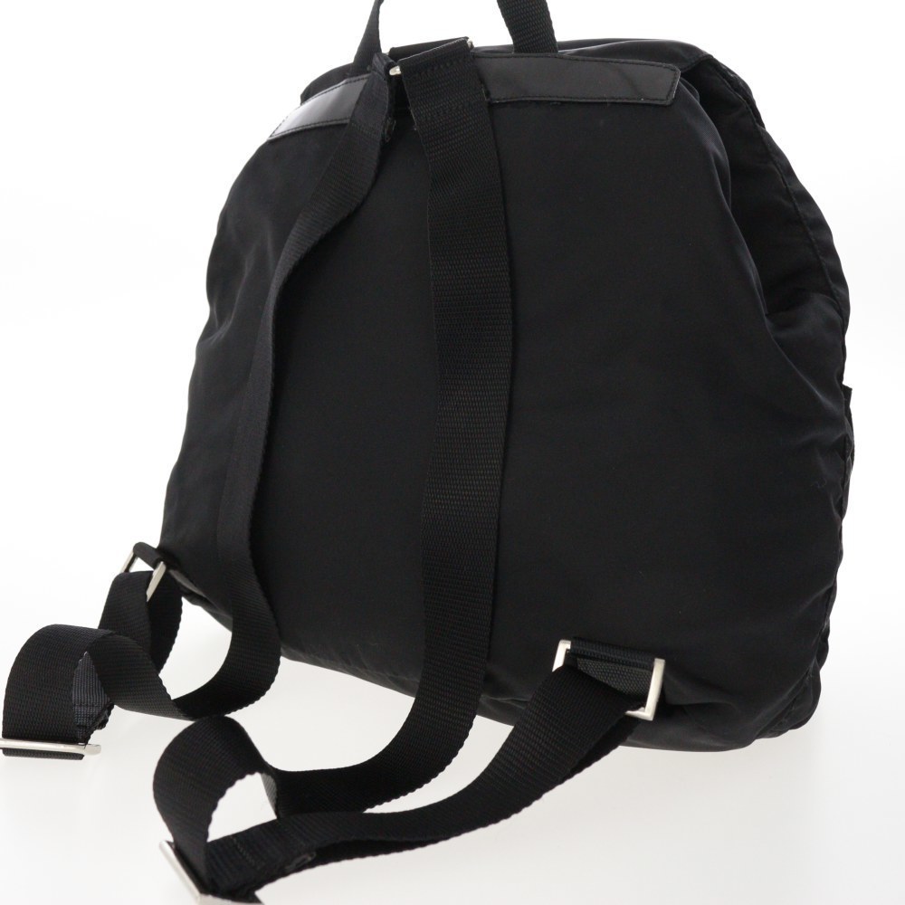 Prada Nylon Backpack Bag Pack Triangular Plate Do… - image 2